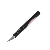 Нож макетный Tundra, алюминиевая ручка, перьевое лезвие (5 дополнительных лезвий)
