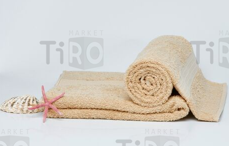Полотенце гладкокрашенное махровое 100% хлопок, Антик 70*140см. плотность 420гр бежевый Полотенце гладкокрашенное махровое 100% хлопок, Антик 70*140см. плотность 420гр бежевый
