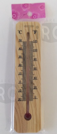 Термометр комнатный деревянный, СН-1102, от 0 до +50