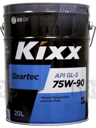 Масло трансмиссионное Kixx GEARTEC  GL-5 75w90 п/с 20л.