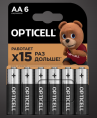 Батарейка Opticell Basic АAA мизинчиковая 6шт