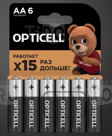 Батарейка Opticell Basic АAA мизинчиковая 6шт