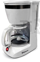 Кофеварка электрическая Sakura SA-6109W, 800Вт
