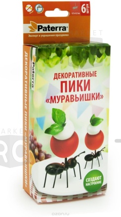 Пики декоративные PATERRA "Муравьишки" 6 шт. 401-545 /24/ Пики декоративные PATERRA "Муравьишки" 6 шт. 401-545 /24/