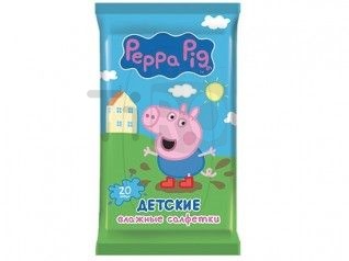 Салфетки влажные Peppa Pig №20 детские 30038 /72/