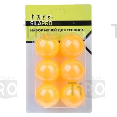 Набор мячей Silapro 005 для тенниса 6 штуки, целлулоид