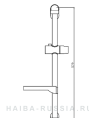 Стойка душевая без лейки и шланга Haiba HB8007