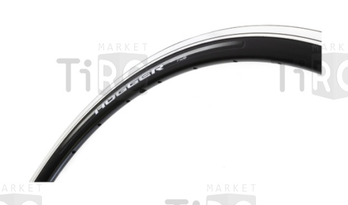 Колесо заднее 700C Hogger, обод алюминиевый, двойной, 36H, фрезерованный, 622х14,2/20,8х29мм, A/V