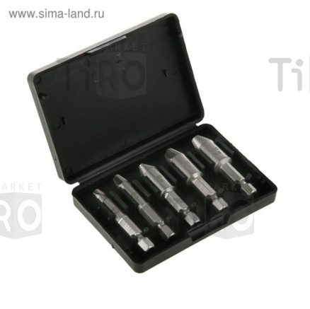 Набор экстракторов Tundra basic, 5 штук пластиковый кейс