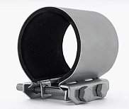 Хомут ремонтный оцинкованный "Краб" 1" (32-35мм диаметр трубы), ширина 70мм