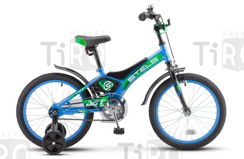 Велосипед STELS ORION 16 Jet  (9" Голубой/зеленый), арт. Z010