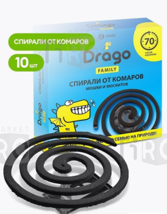 Спирали Drago от комаров, 10шт