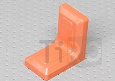 Уголок Кунгур 26*26мм с декоративной накладкой коричневый/цинк