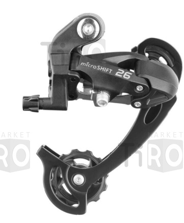 Переключатель задний MicroShift 02682, RD-M26L, SGS, 2/3x7/8 скоростей, крепление на болт, черный Переключатель задний MicroShift 02682, RD-M26L, SGS, 2/3x7/8 скоростей, крепление на болт, черный