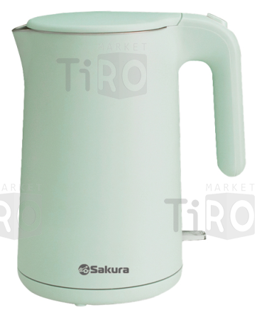 Чайник Sakura SA-2169GR Premium, 1,5л, диск, фисташковый