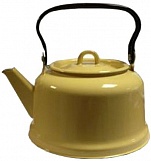 Чайник эмалированный 3,5л, палевый, закаленное.дно, Новокузнецк С42713.П