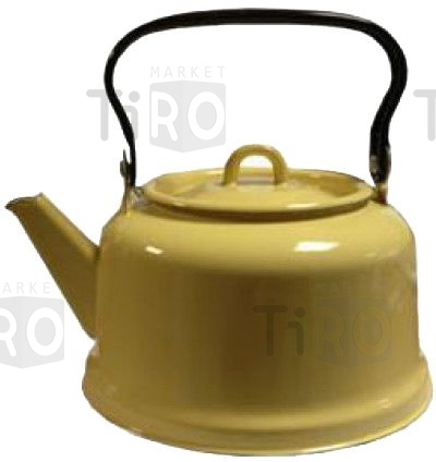 Чайник эмалированный 3,5л, палевый, закаленное.дно, Новокузнецк С42713.П