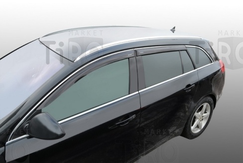 Дефлекторы на боковые стекла CORSAR Opel Insignia Sport Tourer 2008/унив/ к-т 4шт) DEF00577