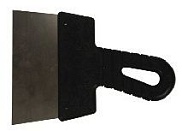 Шпатель малярный с черной ручкой нерж. сталь 40 мм (60ш/уп) 311-0040