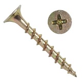 Саморез 007Е-38-64 г/к, ДСП 3,8*64 (120шт.) желтый цинк
