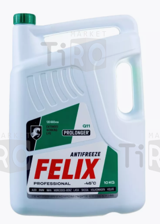 Антифриз Prolonger Felix-40, G11 зеленый 10 кг Антифриз Prolonger Felix-40, G11 зеленый 10 кг