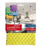 Салфетка из микрофибры 20*18см, Smart Diamond, 14632