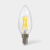 Лампа светодиодная Sweko 17LED-C35-4W-230-3000K-Е14-CL