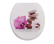 Сиденье для унитаза мягкое "Аквалиния" RY3052 орхидея