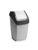 Контейнер для мусора Idea Хапс М2471, 15л мраморный