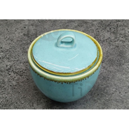 Сахарница керамическая "Tiffany Blue" 10*10*9см Сахарница керамическая "Tiffany Blue" 10*10*9см