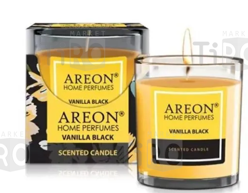 Ароматическая свеча Areon Vanilla Black 704-CR-02, 120 гр Ароматическая свеча Areon Vanilla Black 704-CR-02, 120 гр