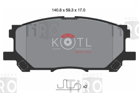 Тормозные колодки Kotl 3338KT