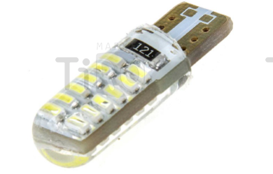 Автолампа диод, Skyway S08201112, T10 (W5W) 12V 24 SMD