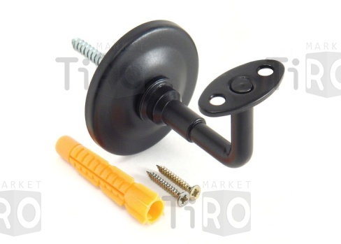 Опора для перил НОЭЗ ОП-75-3, черный матовый