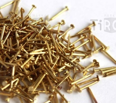 Гвоздь финишный 058А-14-50 латунь 1,4*50 (100гр.)