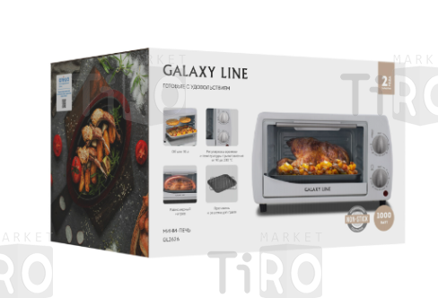 Мини-печь Galaxy GL-2626, 1000Вт, белый  