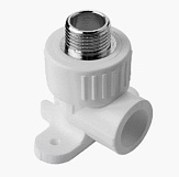 Угол полипропилен с настенным креплением Aqualink 25*1/2М