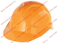 Каска защитная из ударопрочной пластмас. оранжевая 89113