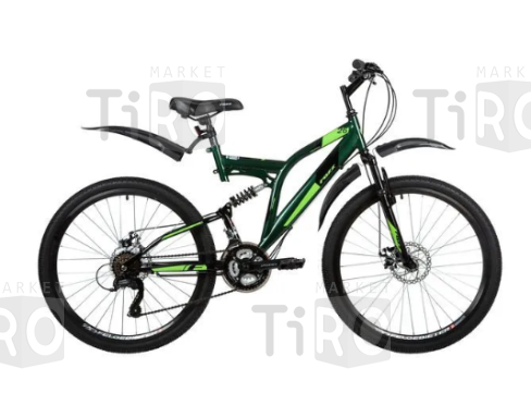 Велосипед 26" Foxx Freelander 154802, зеленый, сталь, размер 18"