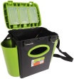 Ящик рыболова зимний Helios FishBox 10л, зеленый