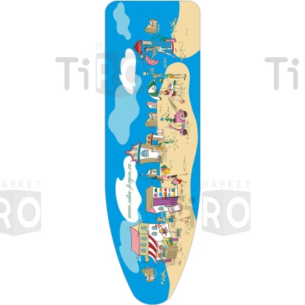 Чехол для гладильной доски бязь на поролоне 1290*400 ЧП1