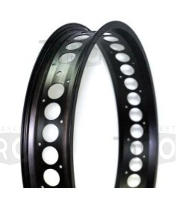 Колесо переднее 26" Trix Fat обод алюминиевый, одинарный, 36H, 559х80,5/87х17мм, A/V, анодированный