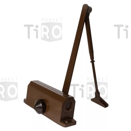 Доводчик дверной Trodos TD-80, до 80кг, коричневый Доводчик дверной Trodos TD-80, до 80кг, коричневый