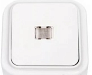 Выключатель "Пралеска" 1ОП, А110-2131 цвет серый, пылеструезащищенный, IP55
