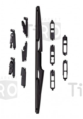 Cartrec L420 задняя щётка стеклоочиститель 14" с 10 адаптерами Cartrec L420 задняя щётка стеклоочиститель 14" с 10 адаптерами
