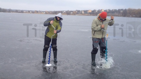 Ледобур ЛР-100Д, левое вращение, двуручный LK-100LD