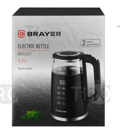 Чайник Brayer BR1037, 1,7 л, 2200Вт. Cool Touch LED Чайник Brayer BR1037, 1,7 л, 2200Вт. Cool Touch LED