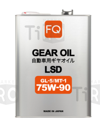 Tрансмиссионное масло FQ Gear GL-5/MT-1, LSD, 75W90, 4л