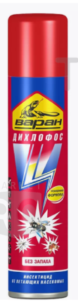 Дихлофос Варан А универсальный от летающих 190мл (синий) Дихлофос Варан А универсальный от летающих 190мл (синий)