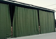 Гаражная штора из брезента для ворот 2,5х3,5 с люверсами